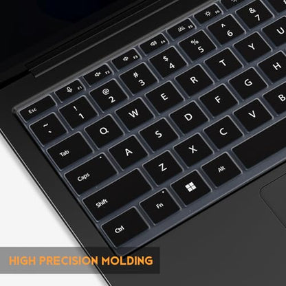 Keyboard Cover for 2026-2024 Microsoft Surface Laptop 7/8 13.8 & 15 inch, Surface Laptop Accessories Ultra Thin Keyboard Protective Skin -Black - color: Black