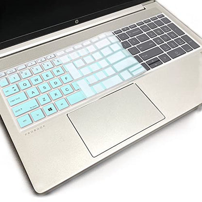 Keyboard Cover for 15.6 inch HP ProBook 450 G8 G9 G10/ 455 G8 G9 G10/ 650 G8/HP Zbook Power G8 G9, New HP ProBook 15.6 inch Laptop Keyboard Skin(NOT fit HP ProBook 450/455/650 G6 G7)-MintGreen - color: MintGreen