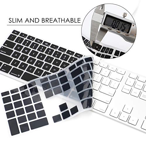Allinside Black Keyboard Cover for iMac USB Keyboard A1243 MB110LL/B - color: 02 Black