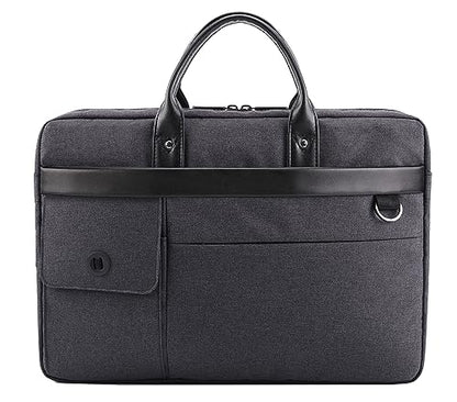 Lekesky Briefcases laptop Bag 15.6 Inch Travel Briefcase Water Resistant Expandable Shoulder Bag Messenger for Men