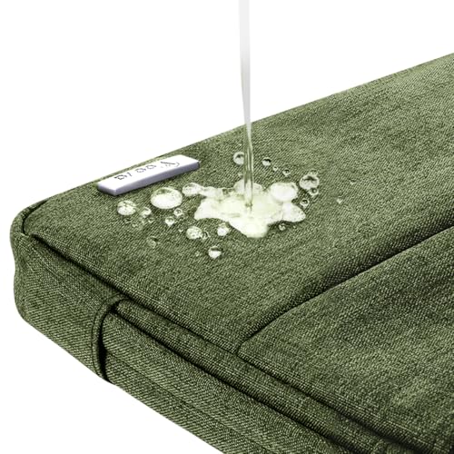 Voova Laptop Sleeve Carrying Case 15.6 16 Inch,Slim Computer Cover Bag Compatible with MacBook Pro 15/16, Dell xps 15,15-16 Inch HP Dell Asus Laptop, Army Green - color: Army Green, size: 15.6-16 Inch