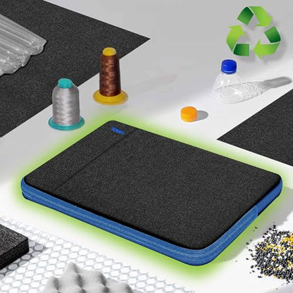 Hseok Laptop Case 13.3 14 inch Sleeve with Additional Case Compatible with MacBook Pro/Neo 14 inch M5/M4/M3/M2/M1 All Model of 13.3 Inch Mac Air/Pro, XPS 13 14 and More 13.3"-14" Notebooks,Bk-Blue - color: Black-blue