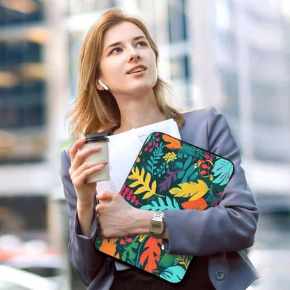 Laptop Sleeve Bag 15.4 15.6 Inch,Jungle Tropical Palm Leaves Exotic Plants Colorful Protective Polyester Computer Cases Laptop Cover Briefcase Bag Tablet Travel Cover - color: LPS-025