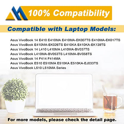 B31N1912 C31N1912 Laptop Battery Replacement for ASUS VivoBook asus 14 E410M E410MA L410M L410MA E410KA F414MA E510MA E510KA L510MA R522MA L410MA L410MA-BV058TS L510ma-wb04 E510KA-EJ033TS 11.55V 42Wh - size: 7.49*3.86*0.22 inch B31N1912