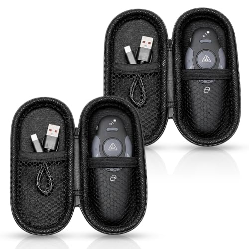 [2 Units] Presentation Clicker with 2 Cases Storage, Red Laser Pointer