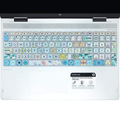 Keyboard Cover for HP Envy x360 15.6''Series/Pavilion 15/ Pavilion x360 15.6” Series/Envy 17 17.3" Series/Laptop 15t 17t 17-ca0011nr 17-by0040nr, Garland - color: Garland