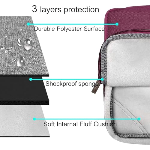 MOSISO Compatible with MacBook Air 13 inch Case M5 2026 M4 2025 M3 M2 2024-2022 A3449 A3240 A3113 A2681,Hard Shell&Sleeve Bag&Keyboard Skin&Webcam Cover&ScreenFilm for MacBook Air 13.6, Burgundy - color: Burgundy