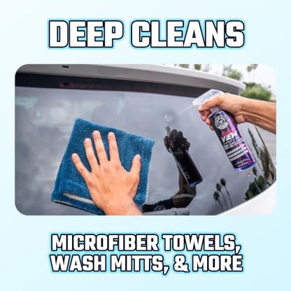 Chemical Guys, Microfiber & Towel Wash Detergent, Deep Clean, Orange, 64 oz | Concentrated detergent deep-cleans microfiber towels, mitts and pads, lifting wax, grease and grime, orange scent - size: 64 Fl Oz (Pack of 1)