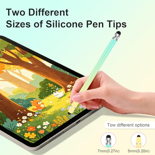 LIBERRWAY 7Pcs Stylus Pens, 2 in 1 Stylus for iPads, iPhones, Android Tablets, Samsung All Universal Touchscreen Devices - style: 7 Pack