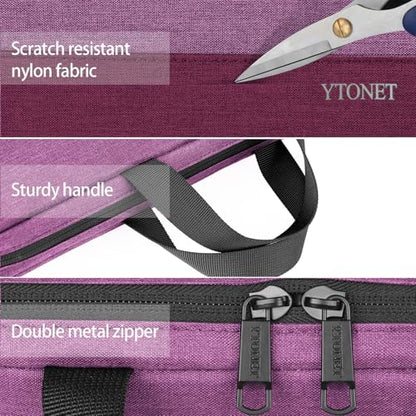 Ytonet Laptop Sleeve Case 16 inch, 15-15.6 Inch, Laptop Cover with Handle | Compatible with HP Dell Lenovo Asus Notebooks, Protective, Carrying Case , Water Resistant, Slim TSA Gift for Women, Purple - color: Purple, size: 16 inch