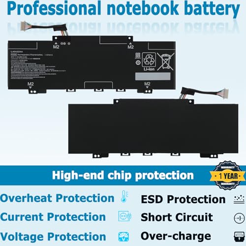 PC03XL 43.3Wh Laptop Battery Compatible with HP Pavilion x360 14 Convertible PC 14-DY 14-CD 14-DH 14-DW 14-BA 15-ER Series PC03043XL M24648-005 HSTNN-OB1W M24421-AC1 M24421-271 TPN-DB0E - style: PC03XL 43.3Wh