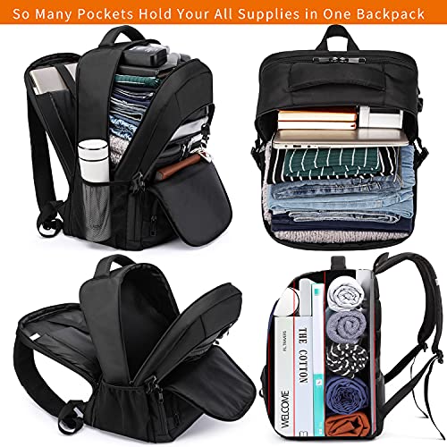 Extra Large Business Travel Backpack, Anti Theft Water Resistant College Backpack Computer Bag Fits 17.3Inch Laptop Notebook, Blue - color: Blue, size: 17inch