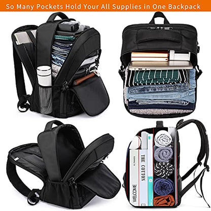 Extra Large Business Travel Backpack, Anti Theft Water Resistant College Backpack Computer Bag Fits 17.3Inch Laptop Notebook, Blue - color: Blue, size: 17inch