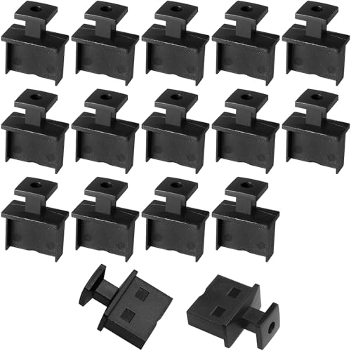 16PCS Dustproof Cover USB Port Dust Plug with Handle PE Heat Resistant Material Dust Cap Female Port Dust Protector Black