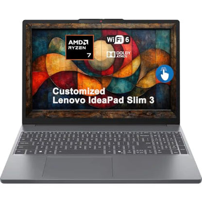 iCarp Customized Laptop Made with Lenovo IdeaPad Slim 3 Laptop 15.3" WUXGA IPS Anti-Glare Touch AMD 8-core Ryzen 7 170 16GB/24G RAM 512GB/1TB/2TB SSD for Creator Designer Business Professional Win11