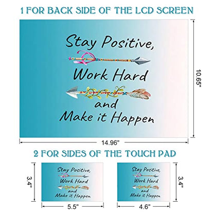 DINKY Laptop Skin Sticker Decal, 12" 13" 13.3" 14" 15" 15.4" 15.6 inch Laptop Universal Reusable Vinyl Skin Stickers Cover Art Decal Notebook PC Personalized Protector-Inspirational Quote - color: Inspirational Quote