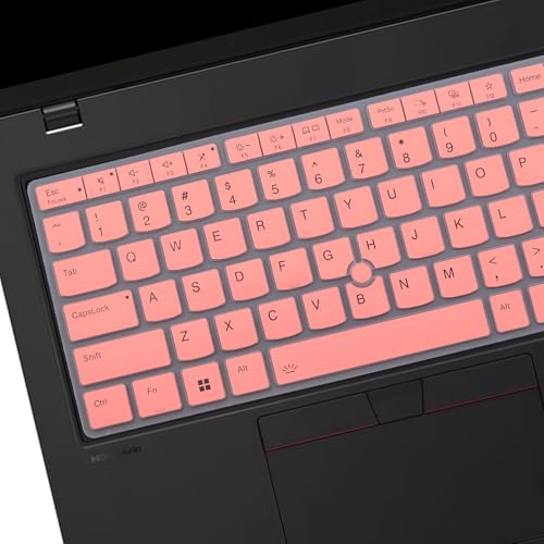 Keyboard Cover for Lenovo Thinkpad L14 P14s Gen 6/Gen 5 14", Thinkpad T14 T14s Gen 6/Gen 5 14", Thinkpad E14 Gen 7 14", US Layout (Not Fit T14 T14s L14 P14s Gen 4/3/2/1, E14 Gen 6/5/4) -Pink - color: Pink
