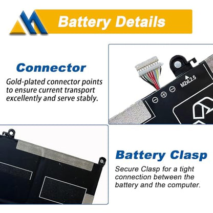 RR04XL L60373-005 Battery Replacement for HP Spectre X360 13-AW 13T-AW Series 13-aw0013dx 13-aw0023dx 13-aw2003dx 13t-aw000 13t-aw100 13t-aw200 Series HSTNN-DB9K HSTNN-OB1M L60213-2C1 RR04060XL - size: 12.40*3.36*0.29 inch RR04XL