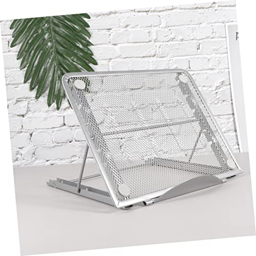 NUOBESTY Adjustable Laptop Holder for Desk Portable Laptop Stand Angles Steel Bracket for Travel and Home Use