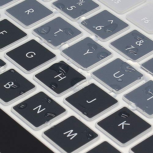 ProElife Ultra Thin Silicone Keyboard Protector Cover Skin for Apple Magic Keyboard & Magic Keyboard 2 (U.S Version, Model: MLA22L/A-A1644, Without Numeric Keypad) (Ombre Gray) - color: Ombre Gray