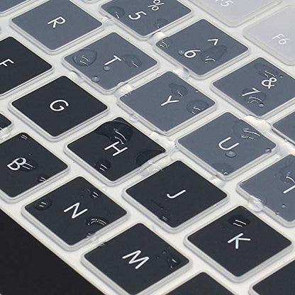 ProElife Ultra Thin Silicone Keyboard Protector Cover Skin for Apple Magic Keyboard & Magic Keyboard 2 (U.S Version, Model: MLA22L/A-A1644, Without Numeric Keypad) (Ombre Gray) - color: Ombre Gray