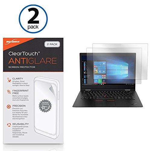 BoxWave Screen Protector Compatible with Lenovo Thinkpad X1 Yoga (3rd Gen) - ClearTouch Anti-Glare (2-Pack), Anti-Fingerprint Matte Film Skin - color: Anti-Glare (2-Pack), size: Lenovo Thinkpad X1 Yoga Gen 3 (14 in)