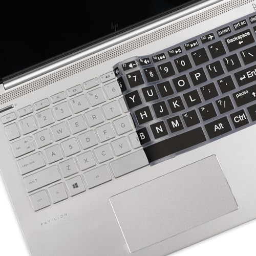 Bold Keyboard Cover for HP Laptop 14" 14-dq 14-cf/fq 14t-dq300/dq200 14-dq0052dx 14-dq5043cl 14-dq2078wm 14-dq0055dx 14-dq0002dx 14-dq1040wm 14-dq0057nr 14-dq2053cl dq1059wm dq1035cl dq0011dx - color: BK