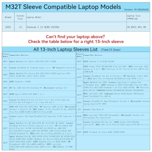 Smatree M32T Hard Protective 13 inch Laptop Sleeve Case Compatible for ASUS Zenbook S 13 OLED UX5304(X8028T) - color: Black, size: 13 inch/M32T/Size:31*22.8cm