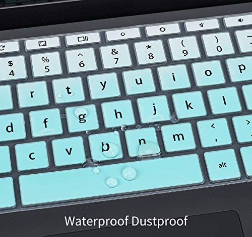 CaseBuy Keyboard Cover Skin for HP Chromebook 11A G8 / G8 EE / 11MK G9 / 11MK G9 EE, HP Chromebook 11 11a-na0010nr/21nr/30nr/40nr/50nr/60nr, HP Chromebook x360 11 G3 EE, Ombre Mint - color: Ombre Mint