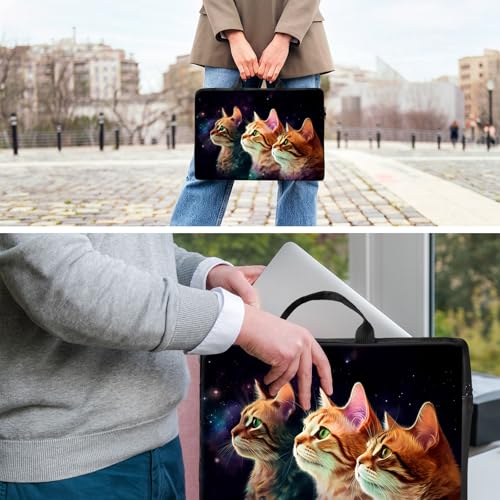 Laptop Bag,14 15 15.6 inch Laptop Case Sleeve,Computer Sleeve with Handle for Women Men,Carrying Case for MacBook,Dell,Lenovo,Notebook Computer,Cute Cat Black - color: Cute Cat Black