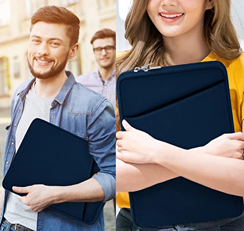 Laptop Case Sleeve 14 inch, Durable Carrying Bag Shockproof Protective Case Cover, Handbags Briefcase Laptop Bag Compatible with 14" MacBook Air/Pro HP Asus Lenovo Notebook Computer, DarkBlue - color: Blue, size: 14 inch