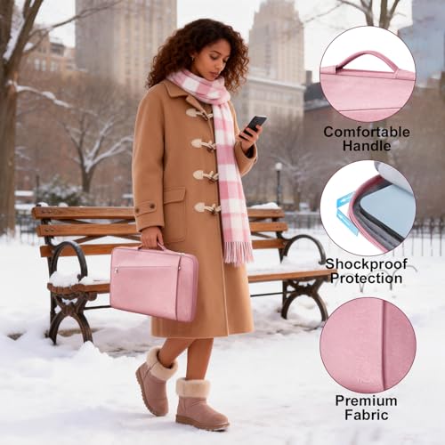 Ferkurn Laptop Case Sleeve for Men Women Chromebook Case Compatible with MacBook Air/Pro Lenovo Surface HP Dell ASUS Acer, 13.3 inch, Pink - color: Pink, size: 13.3 inch