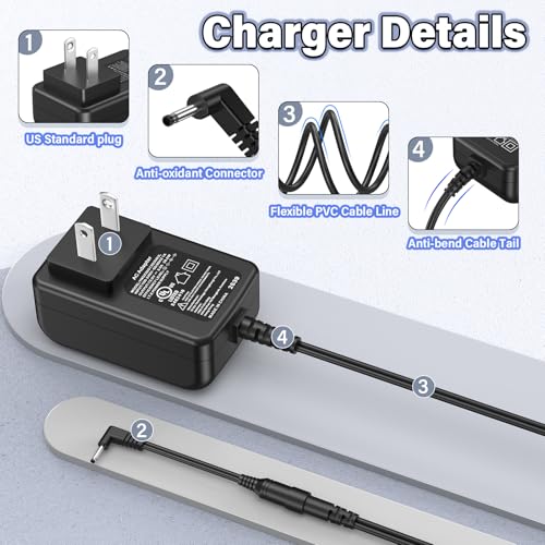 12V 3A Laptop Charger Replacement Fit for Naclud X15 15.6 Inch 15.6" Laptop | Power Cord AC Adapter Fit for Naclud-X15 15.6" Laptop Quad-Core Celeron N5095, Power Supply for FUNYET Duetbook 14 NY-01