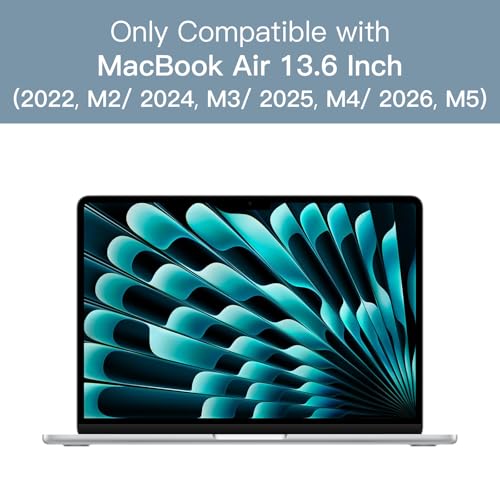 JETech Screen Protector for MacBook Air 13 Inch (M2-M5, 2022-2026), Anti-Glare PET Matte Film, Anti-Fingerprint, 2-Pack - size: MacBook Air 13 Inch (2022-2026)