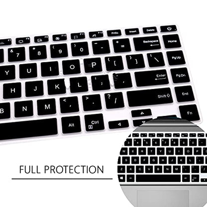 Silicone Keyboard Cover for ASUS VivoBook S14 S433 S435 M433 M413 X413 K413, VivoBook Flip 14 TM420IA/UA K, ZenBook 14 UX435 Q407IQ,for Asus 14" E410 L410 ZenBook 14 UX435EG Q407IQ, Black - color: Black