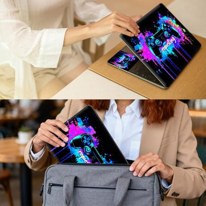 Universal Laptop Skin for 13-16 Inch Laptops,Vinyl Protective Sticker Decal,Easy DIY Trim-to-Fit for HP/Dell/MacBook,Bubble-Free & Removable,Game Controller - color: Game Controller