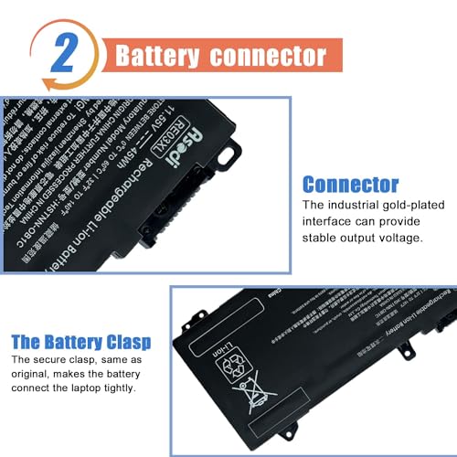 ASODI 45Wh RE03XL L32656-005 Laptop Battery Compatible with HP ProBook 450 G6 430 440 445 455R 430 440 445 450 G7 Series HSTNN-OB1C L32407-AC1 HSTNN-UB7R L32407-2B1 L32407-541 L32656-002 HSTNN-DB9A - size: 8.70*5.20*1.26 inches RE03XL