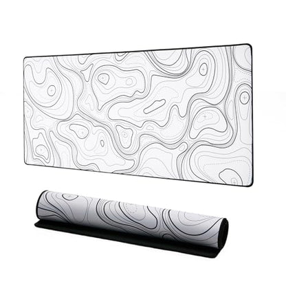YUNZII B75 PRO Wireless Mechanical Keyboard(Milk Switch,Grey) Keynovo Gaming Mouse Pad(35.4'' x 15.7'', White Topographic)