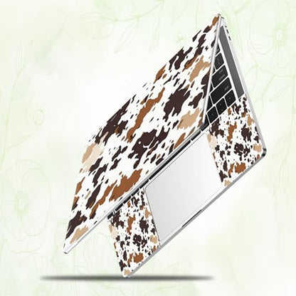 Laptop Skin Sticker Decal, Universal Reusable Vinyl Laptop Cover for 12" 13" 13.3" 14" 15" 15.4" 15.6" Notebook PC, Waterproof Scratch-Resistant with 2 Wrist Pads, Easy to Apply & Remove,Art Cow Print - color: Art Cow Print