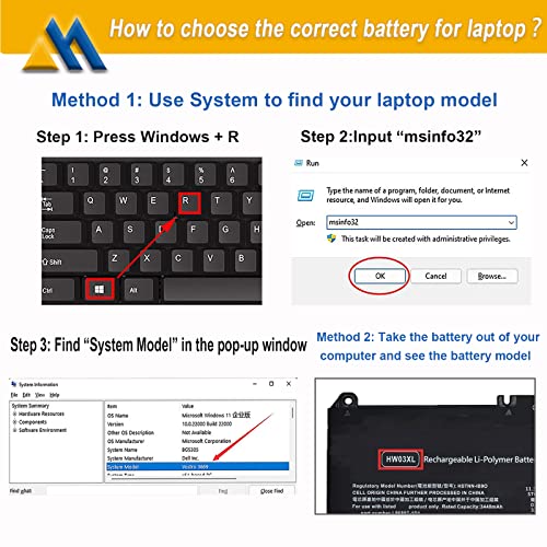 41.04Wh HW03XL L97300-005 Laptop Battery Replacement for HP Pavilion 15-EG 15-eg0xxx 15-eg0073cl 15-eg0070wm 15-EH 17-CN 17-cn0xxx 17-CP 17-cpo700dx Series L96887-421 l97300-005 HW03041xl-pl - size: 7.40*3.74*0.24 inch HW03XL