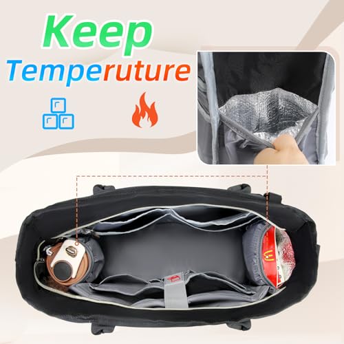 RAINSMORE Laptop Bag for Women 15.6 Inch Work Teacher Tote Nurse Bag Professional Laptop Tote Computer Messenger Shoulder Bags Large Handbag Business Office Work Briefcase