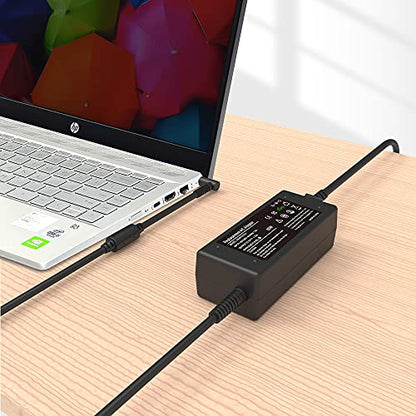 65W 19.5V 3.33A Adapter Laptop Charger for HP Pavilion X360 M3-U003DX M3-U001DX,Envy X360 M6-W103DX,709985-004 PPP009A PPP009C PPP009D PPP012L-E PPP009L-E PPP012D-S 709985-002 709985-003 PA-1650-32HE - color: black3