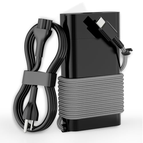 New Slim 65W USB Type C Laptop Charger Compatible with HP, Spectre X360 Envy X360 Elite x2 Elitebook Pavilion Chromebook ProBook Omnibook TPN-LA12 Fast Charging Computer Power AC Adapter (TPN-LA12) - color: TPN-LA12
