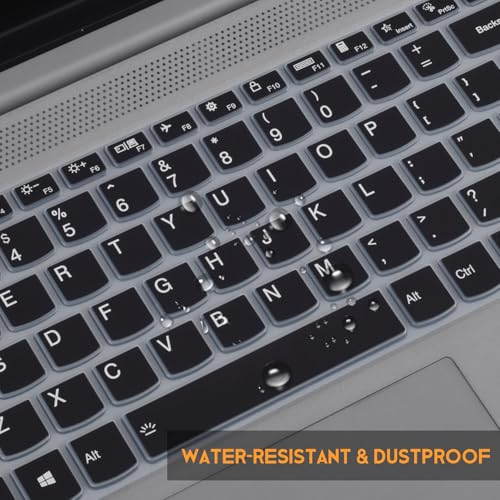 Keyboard Cover for Lenovo Yoga 7i 2-in-1 15.6, 16" /Lenovo V15 G4 (2024), G3, G2, ideaPad 1 1i /IdeaPad Slim 3 3i 5 5i 15.6" 16"/ ideaPad 5 5i 15.6 / IdeaPad 3 3i 15.6 / ThinkBook 15 G4 G3 15p Skin - color: Black