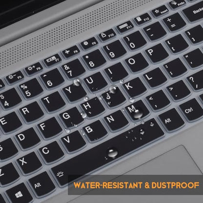 Keyboard Cover for Lenovo Yoga 7i 2-in-1 15.6, 16" /Lenovo V15 G4 (2024), G3, G2, ideaPad 1 1i /IdeaPad Slim 3 3i 5 5i 15.6" 16"/ ideaPad 5 5i 15.6 / IdeaPad 3 3i 15.6 / ThinkBook 15 G4 G3 15p Skin - color: Black