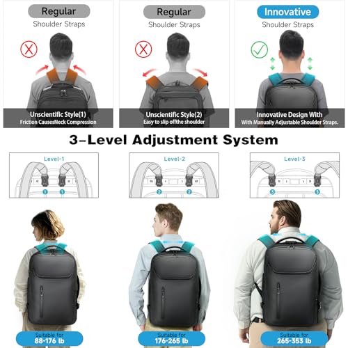 Large Rolling Backpack for Women&Men, 50L Travel Backpack with Wheels, Wheeled Backpack with USB C Port,TSA Lock Carry On for Travel, College, Teacher - color: Black-512
