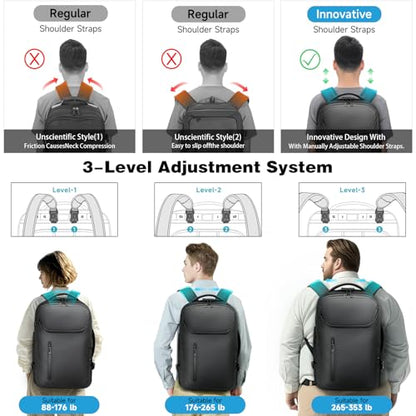 Large Rolling Backpack for Women&Men, 50L Travel Backpack with Wheels, Wheeled Backpack with USB C Port,TSA Lock Carry On for Travel, College, Teacher - color: Black-512