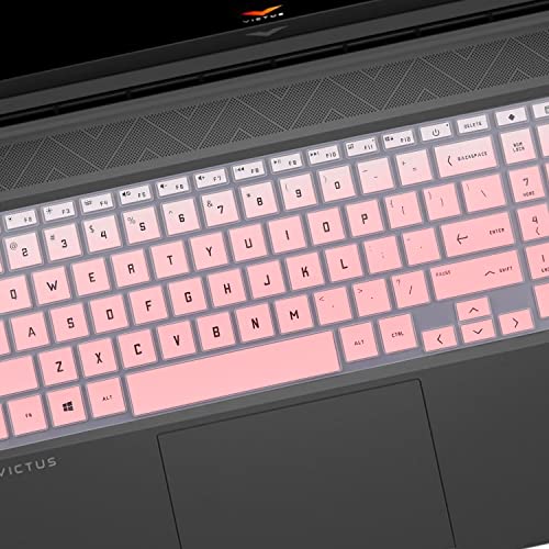 Keyboard Cover for HP Victus 15 15t-fa100 15-fa2013dx 15-fa1082wm 15-fa0000sa 15-fa0033dx 15-fa1093dx 15-fa2701wm 15-fa0031dx 15-fa1005nr 15-fa1093dx 15-fa1072wm 15-fa0032dx 15-fa1040nr 15z-fb100 - color: OmbrePink