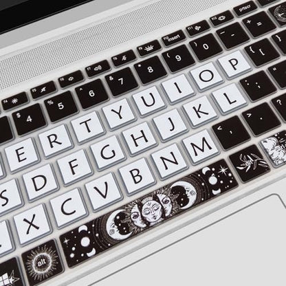 Cute Keyboard Cover for 15.6 inches HP ProBook 450 G8 G9 G10 / ProBook 455 G8 G9 G10 /ProBook 650 G8/HP Zbook Power G8 G9, Silicone Keyboard Skin, US Layout, Sun and Moon - color: Sun and Moon