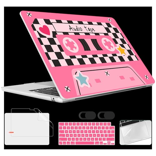 for 2026 MacBook Air 13-inch Laptop Case M5 2026 M4 2025 M3 2024 M2 2022 Release Model A3449 A3240 A3113 A2681, Hard Shell Cover for MacBook Air 13.6 inch, Cassette Tape - color: Cassette Tape